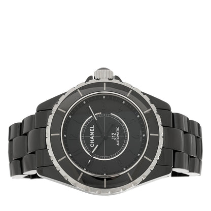 Chanel Stainless Steel Ceramic 38mm J12 Phantom Automatic Watch Black