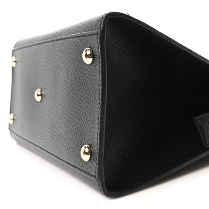 Gucci Dollar Calfskin Medium Soho Top Handle Satchel Black