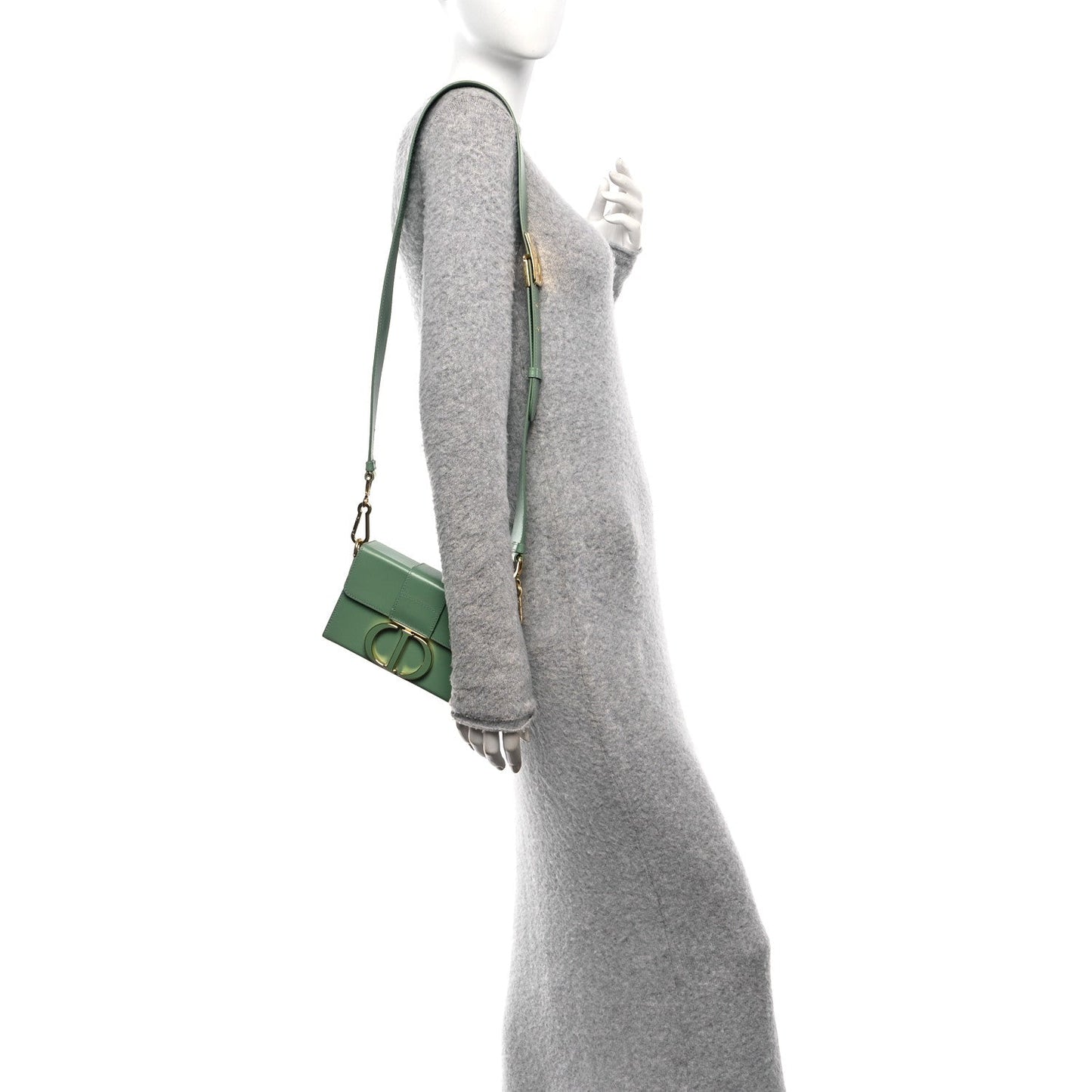 Christian Dior Box Calfskin 30 Montaigne Box Bag Mint Green