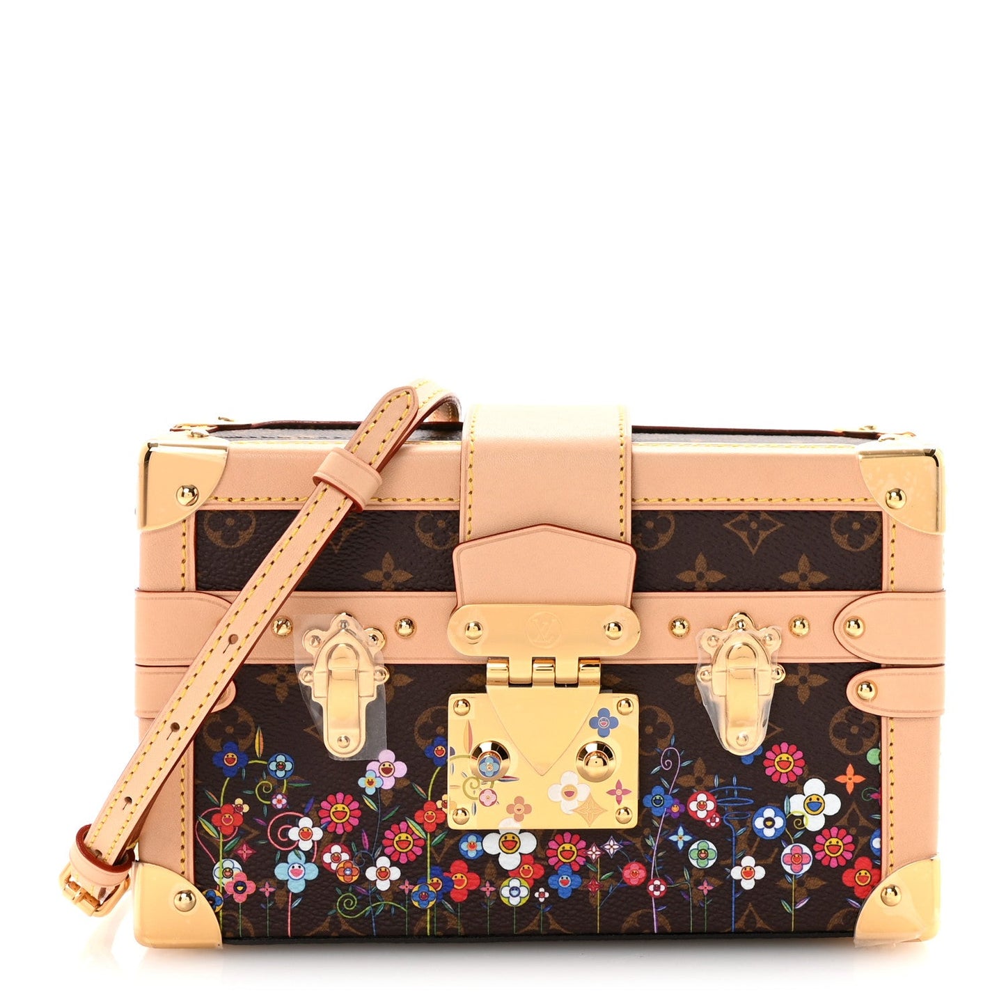 Louis Vuitton LV X TM Monogram Flowers Petite Malle