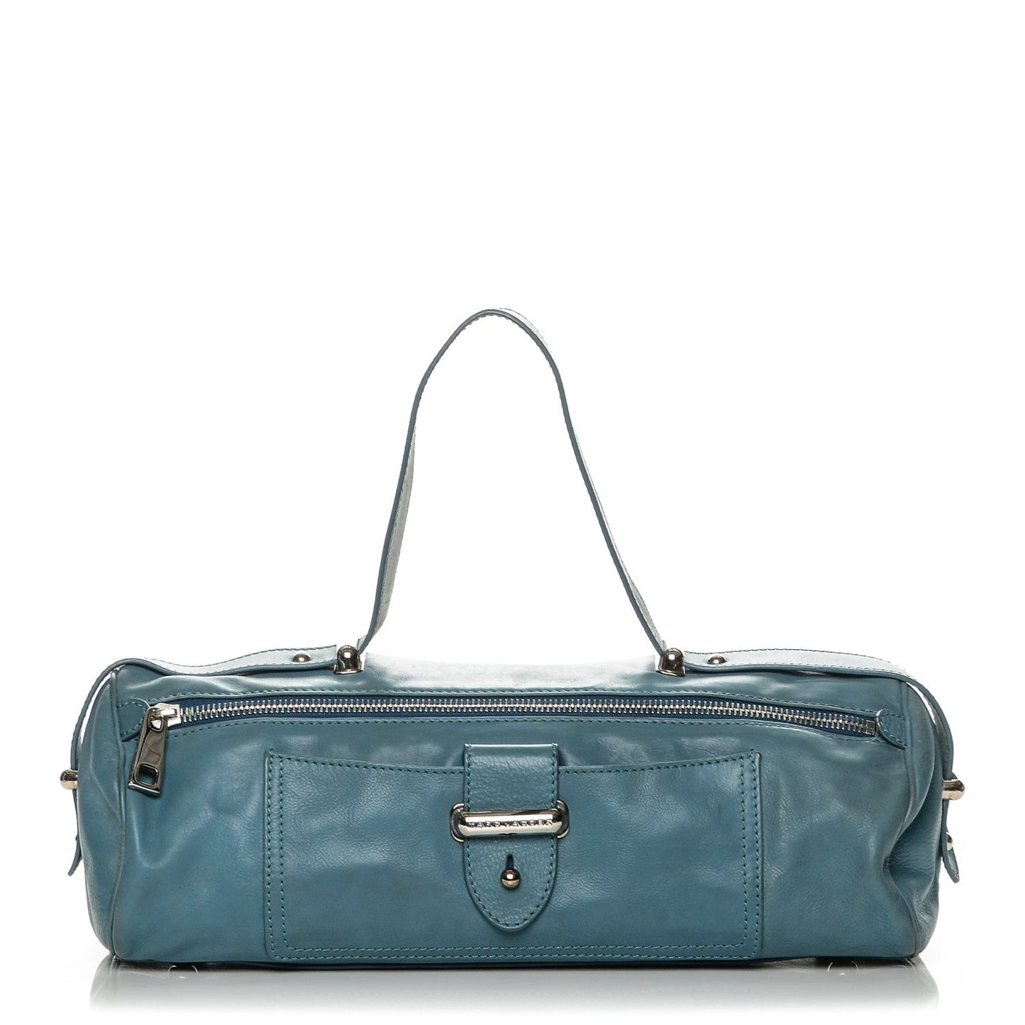 Marc Jacobs Smooth Calfskin Bowler Bag Turqouise