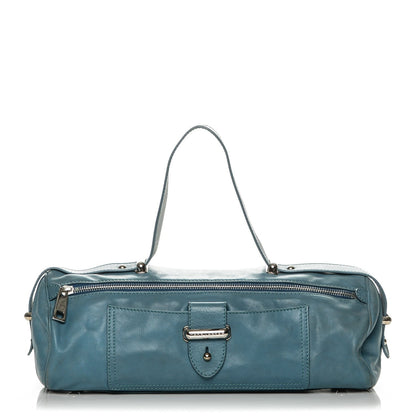 Marc Jacobs Smooth Calfskin Bowler Bag Turqouise