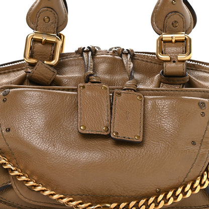 Chloe Calfskin Medium Paddington Capsule Satchel Elephant