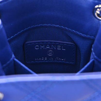 Chanel Calfskin Quilted Crossbody CC Phone Holder Dark Blue