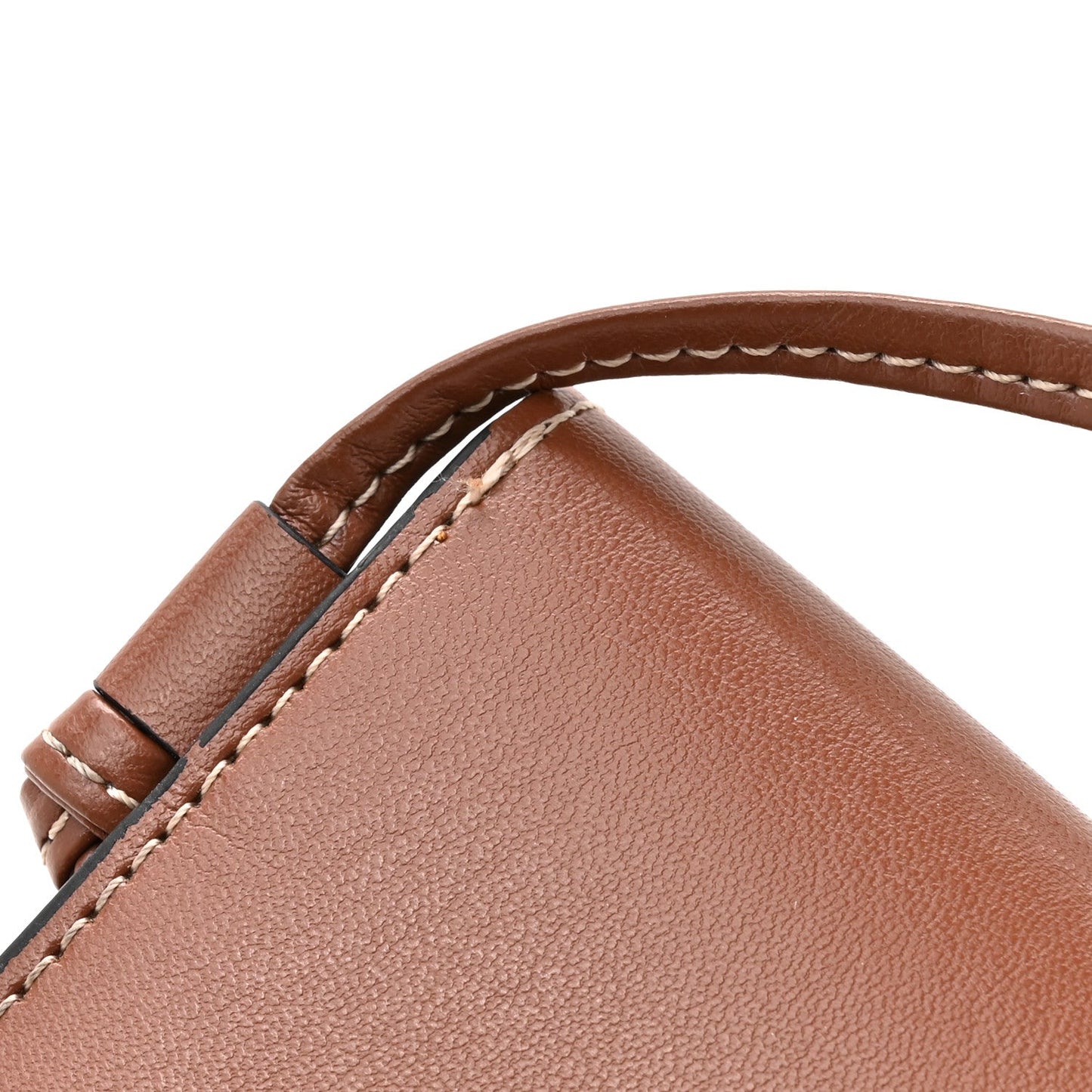 Celine Calfskin Phone Pouch With Flap Tan