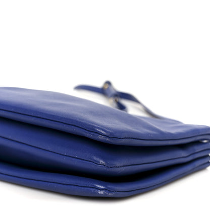 Celine Lambskin Small Trio Crossbody Bag Indigo