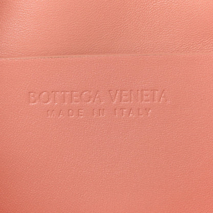 Bottega Veneta Lambskin Small Beak Triangle Flap Shoulder Bag Peachy Silver