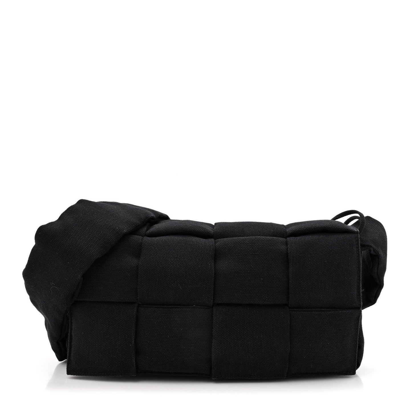 Bottega Veneta Denim Maxi Intrecciato Padded Tech Cassette Bag Black