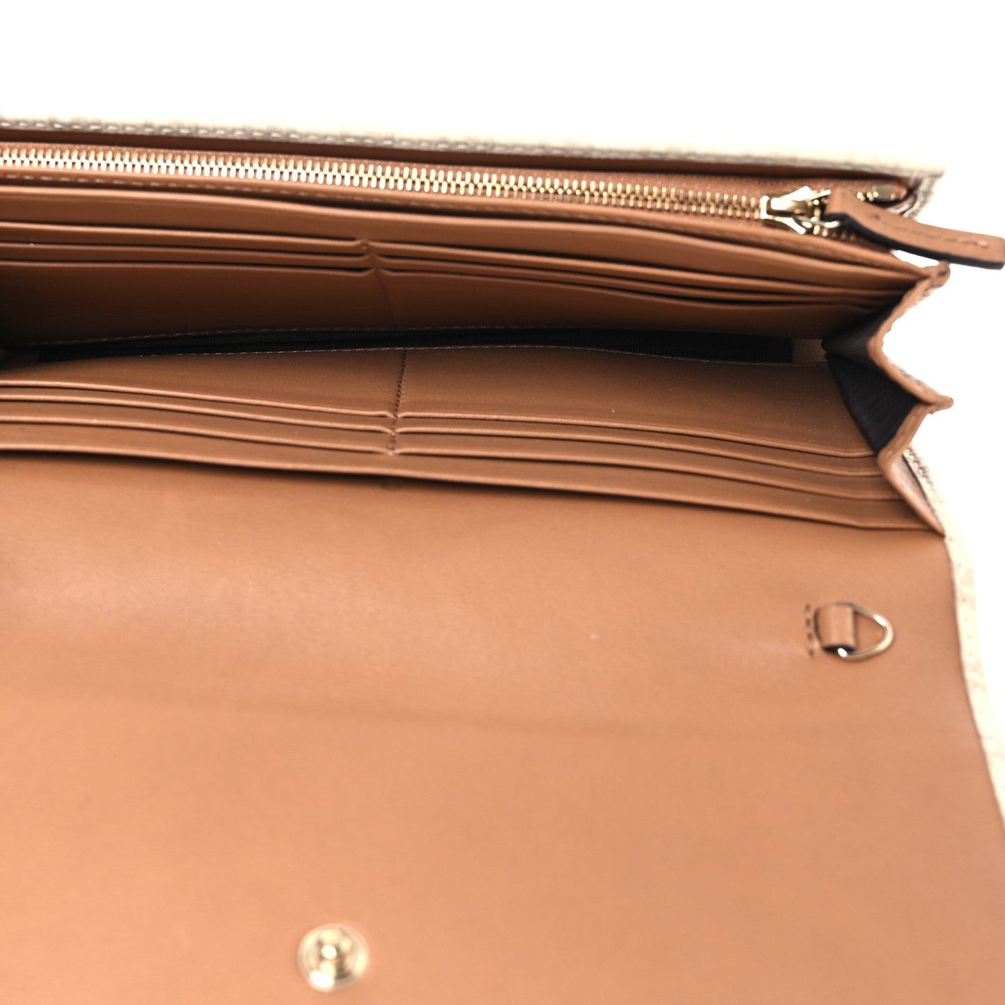 Gucci Soft Microguccissima Dice Chain Wallet Beige