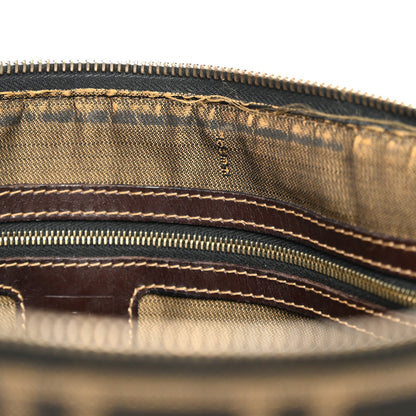 Fendi Zucca Zipped Baguette Tobacco
