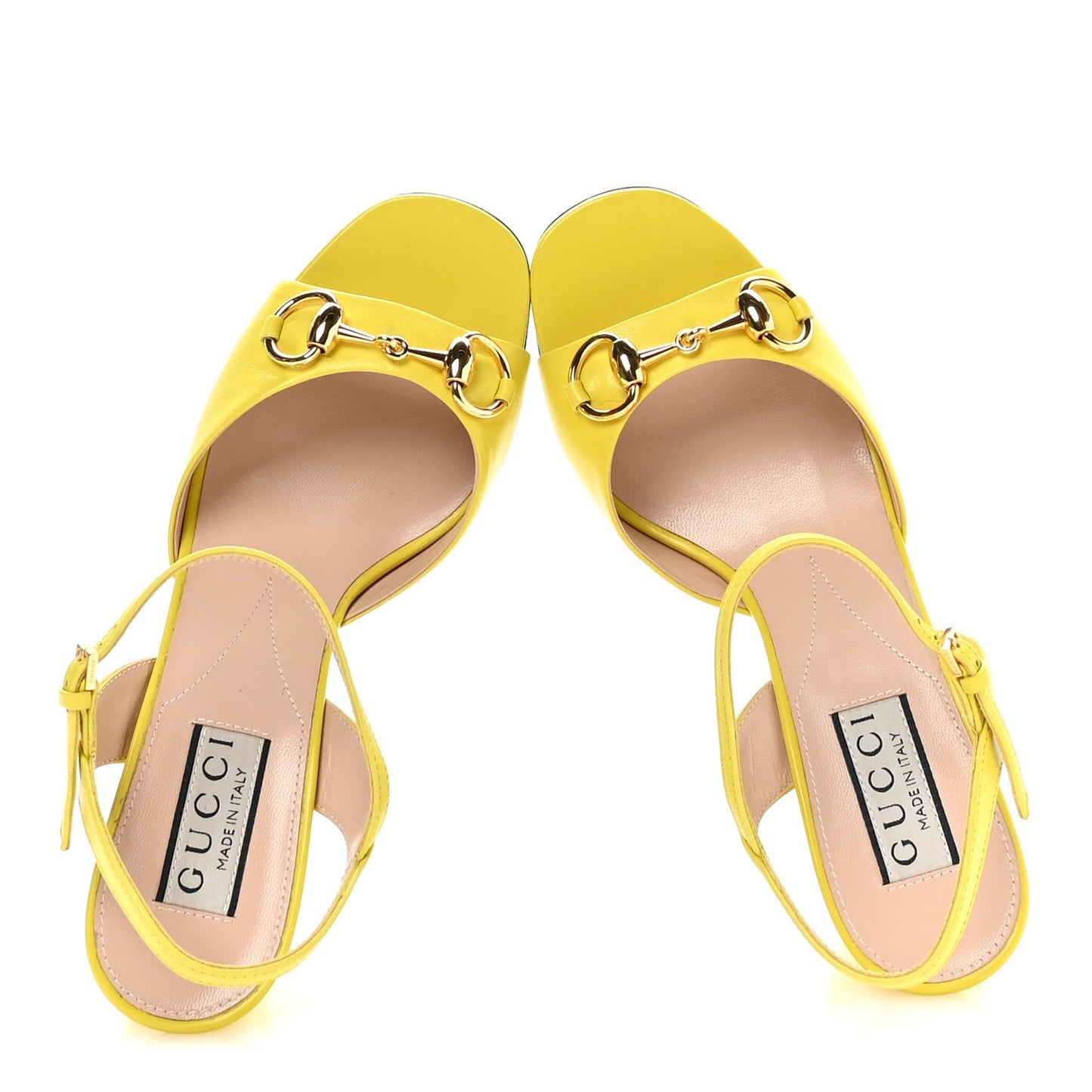 Gucci Malaga Kid Horsebit Lady 75mm Sandals 36.5 Acid Lime
