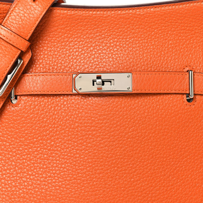 Hermes Taurillon Clemence Jypsiere 28 Orange