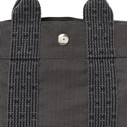 Hermes Canvas Herline PM Tote Grey