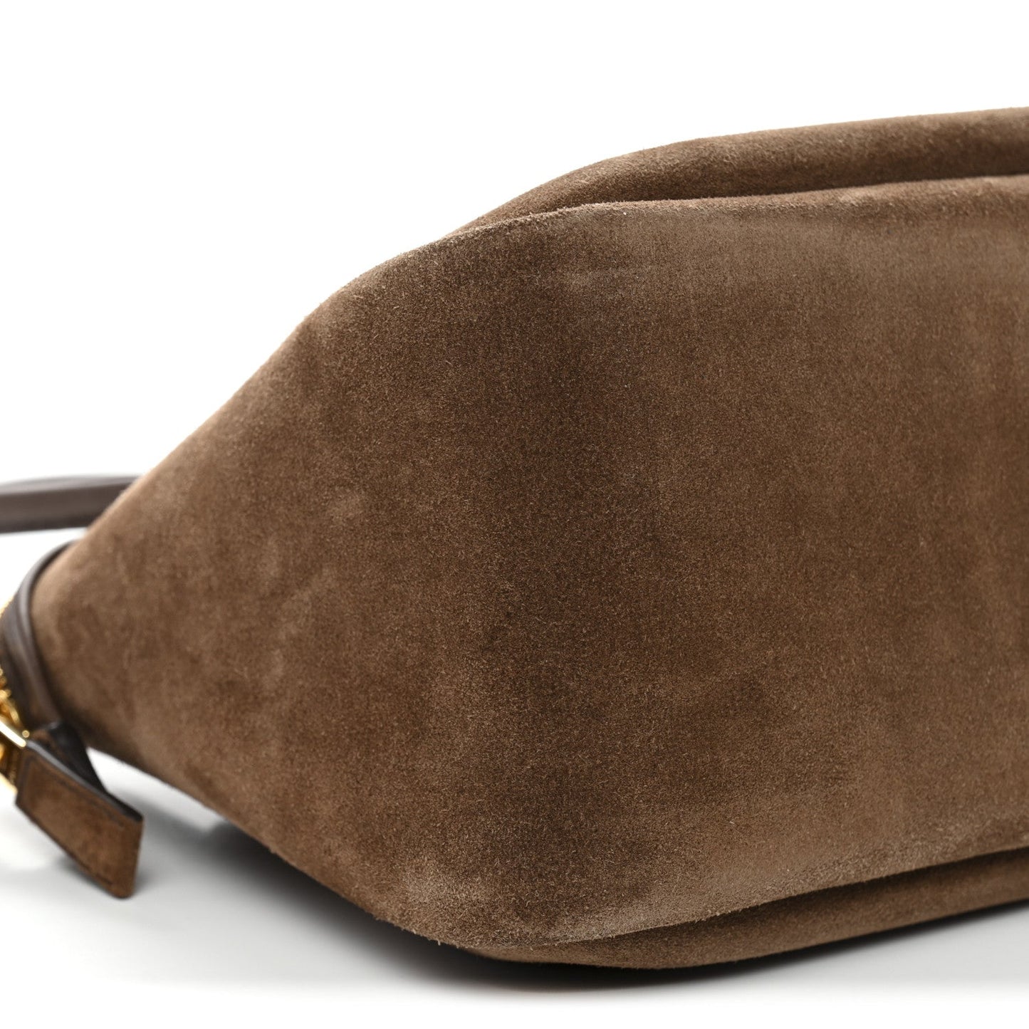 Prada Camoscio Medium Darling Shoulder Bag Cocoa Brown