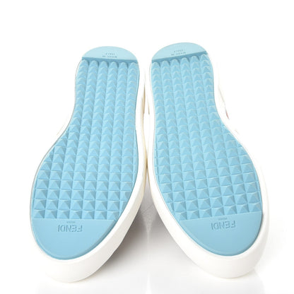 Fendi Vitello Elite Calfskin Monster Bug Slip On Sneakers 39 Multi