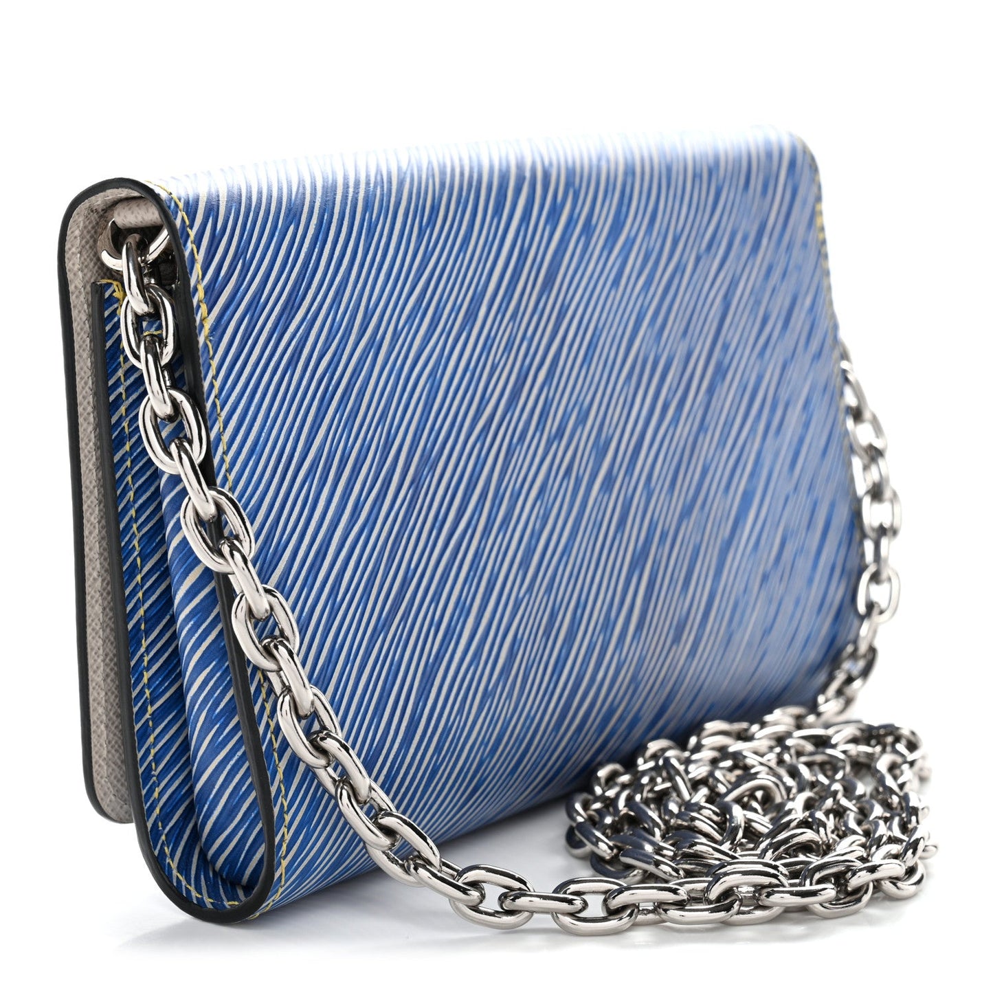 Louis Vuitton Epi Pins Twist Chain Wallet Denim Light