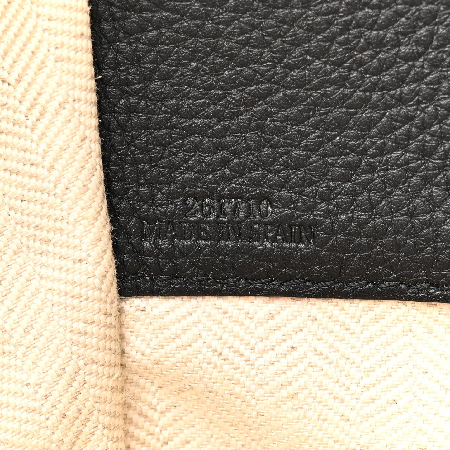 Loewe Calfskin Small Hammock Shoulder Bag Tan Ivory Black