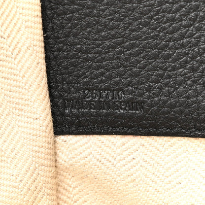 Loewe Calfskin Small Hammock Shoulder Bag Tan Ivory Black