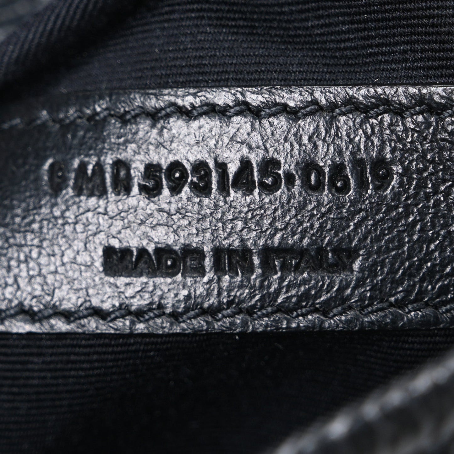 Saint Laurent Crinkled Calfskin Matelasse Monogram Niki Chain Wallet Black