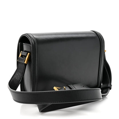 Saint Laurent Smooth Calfskin Small Solferino Satchel Black