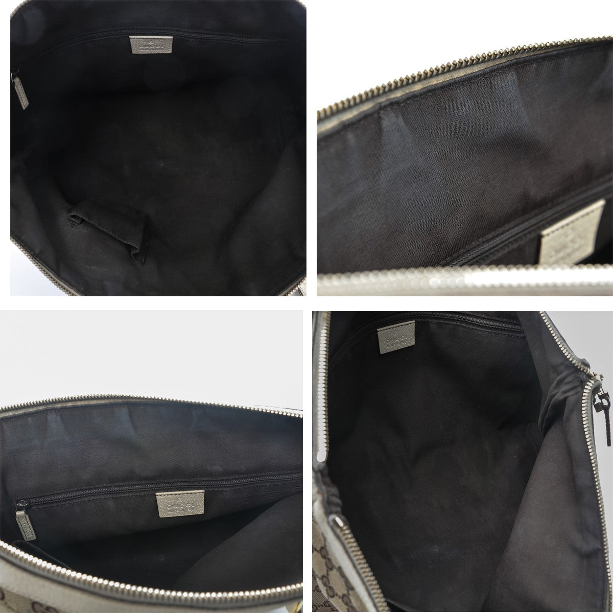 Gucci Monogram Medium Abbey Tote Off White