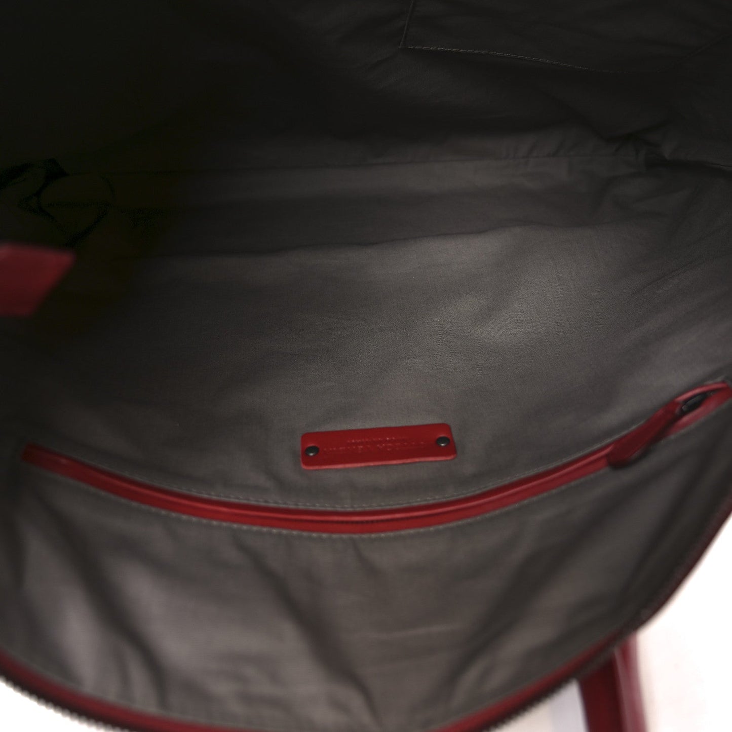 Bottega Veneta Nappa Intrecciato Medium Convertible Tote Burgundy