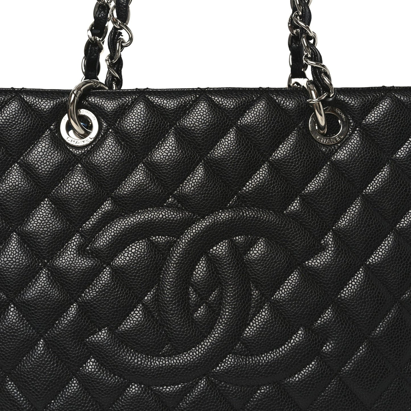 Chanel Caviar Quilted Grand Shopping Tote GST Black