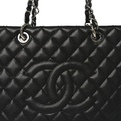 Chanel Caviar Quilted Grand Shopping Tote GST Black