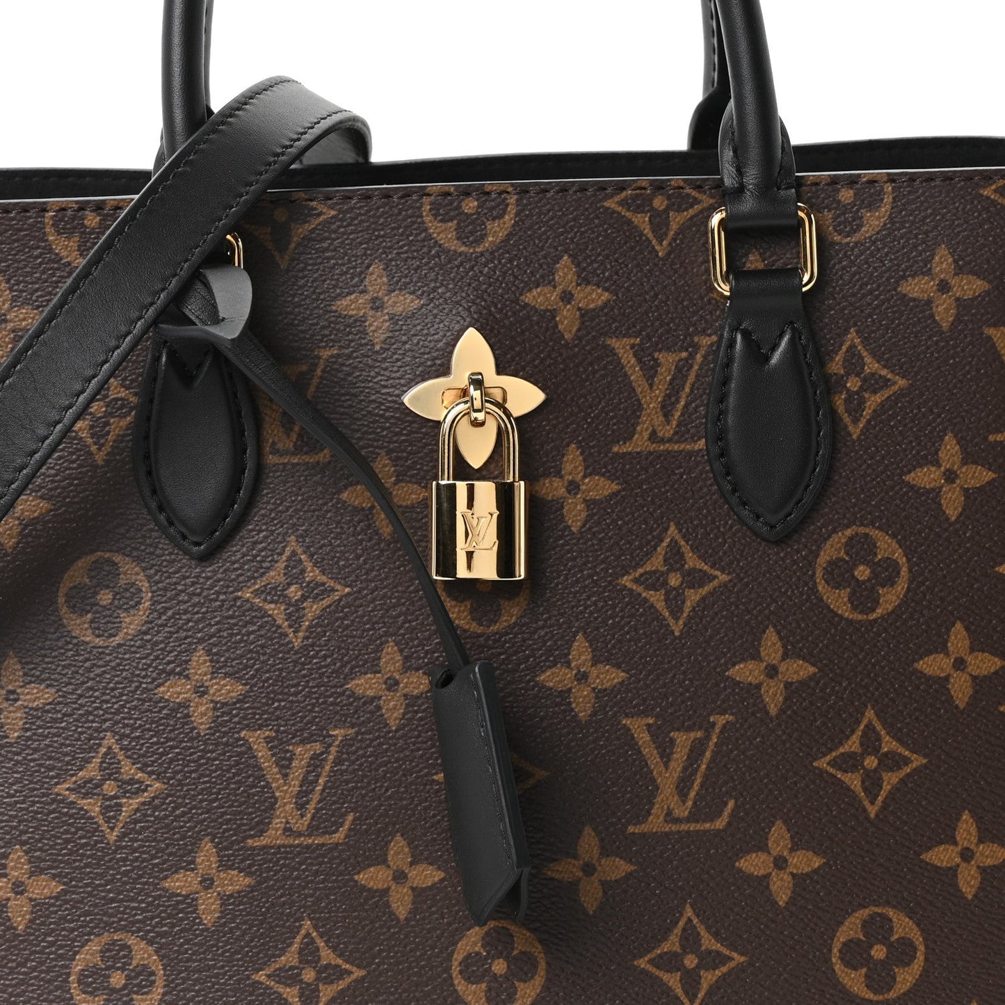 Louis Vuitton Monogram Flower Tote Black