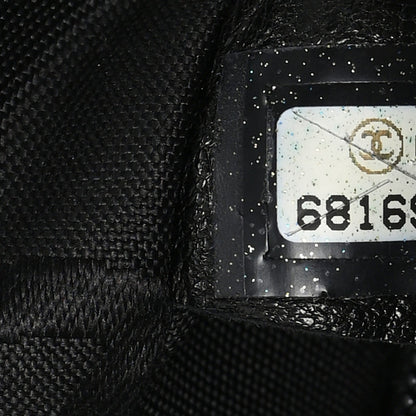 Chanel Calfskin Wild Stitch Vertical Top Handle Bag Black
