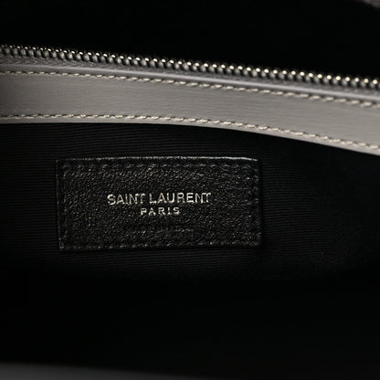 Saint Laurent Calfskin Small Manhattan Shopper Tote Granite