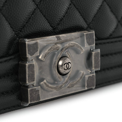 Chanel Caviar Quilted New Medium Boy Flap Black