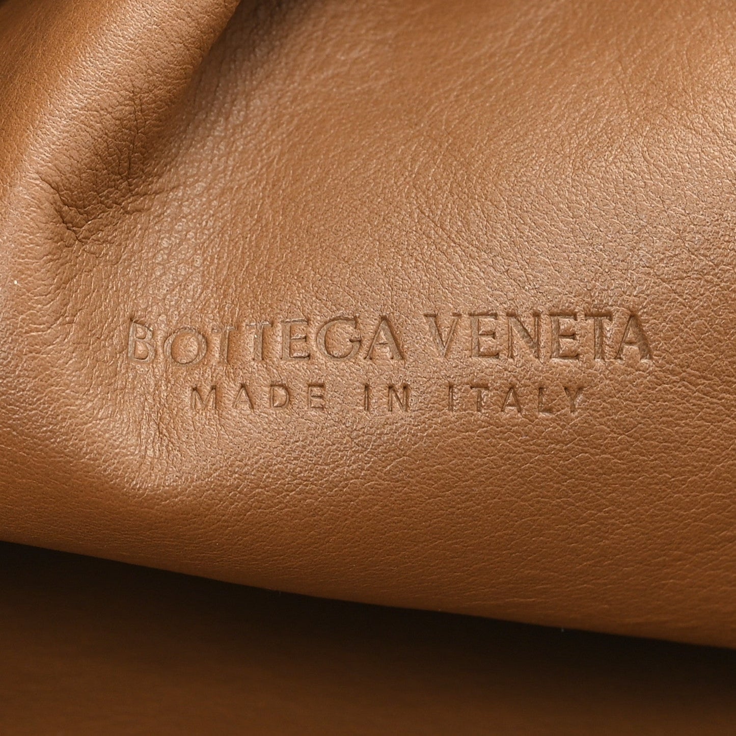 Bottega Veneta Smooth Butter Calf The Pouch Oversized Clutch Teak