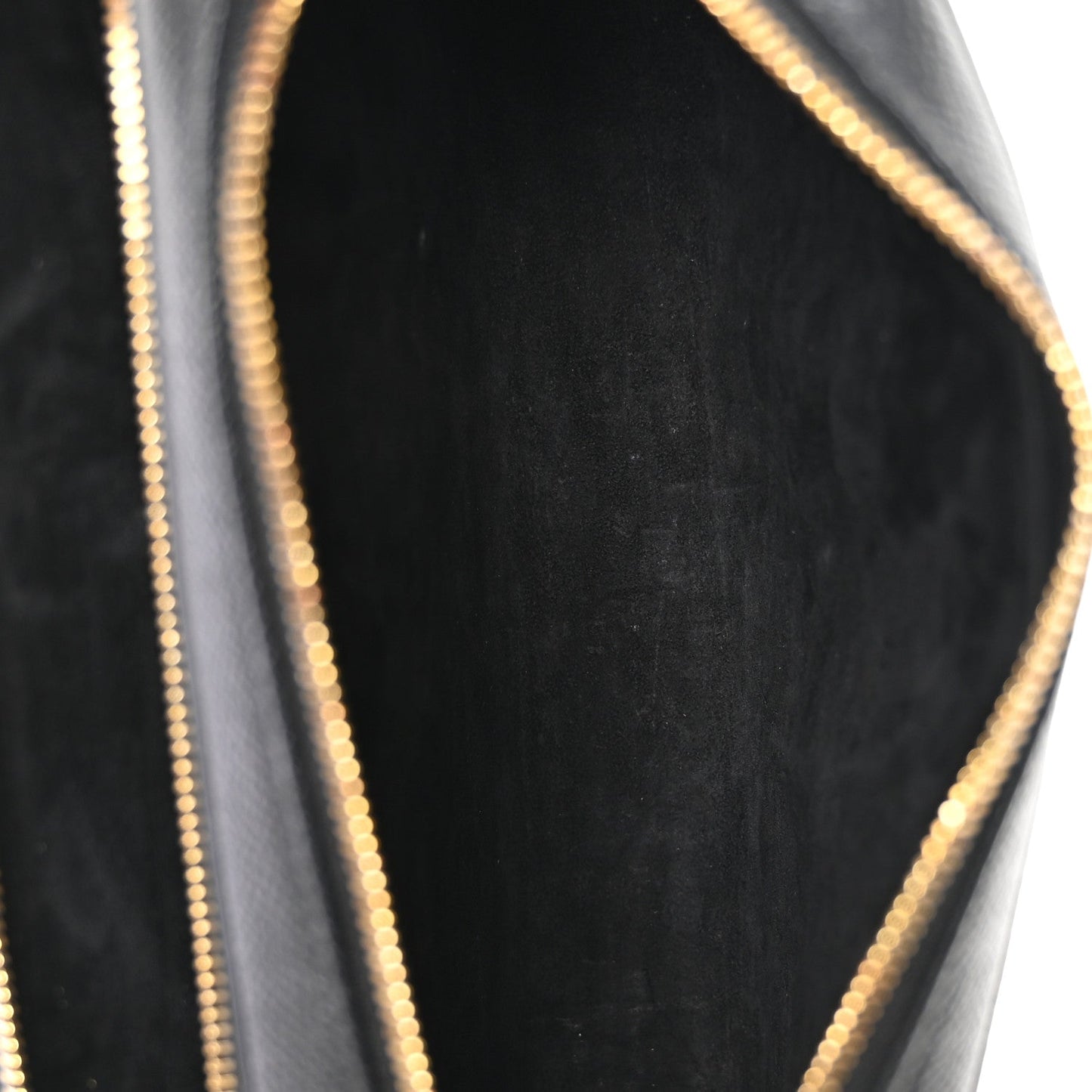 Christian Dior Grained Calfskin Caro Double Pouch Black