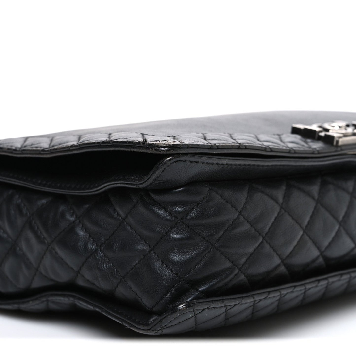 Chanel Calfskin Large Boy Reverso Flap Black