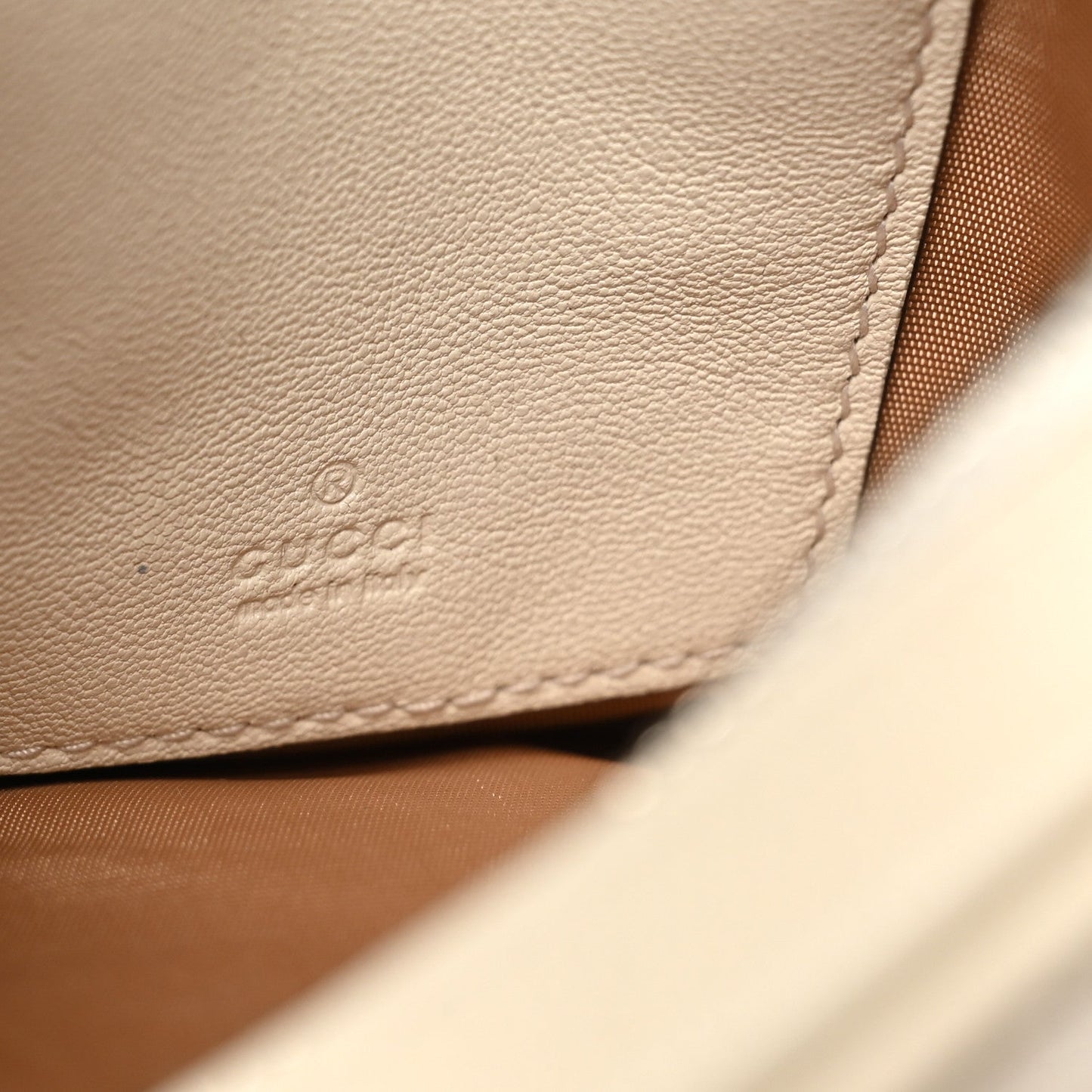 Gucci Sakai Be Green Calfskin Diagonal Stitched Mini Blondie Vertical Shoulder Bag Mystic White
