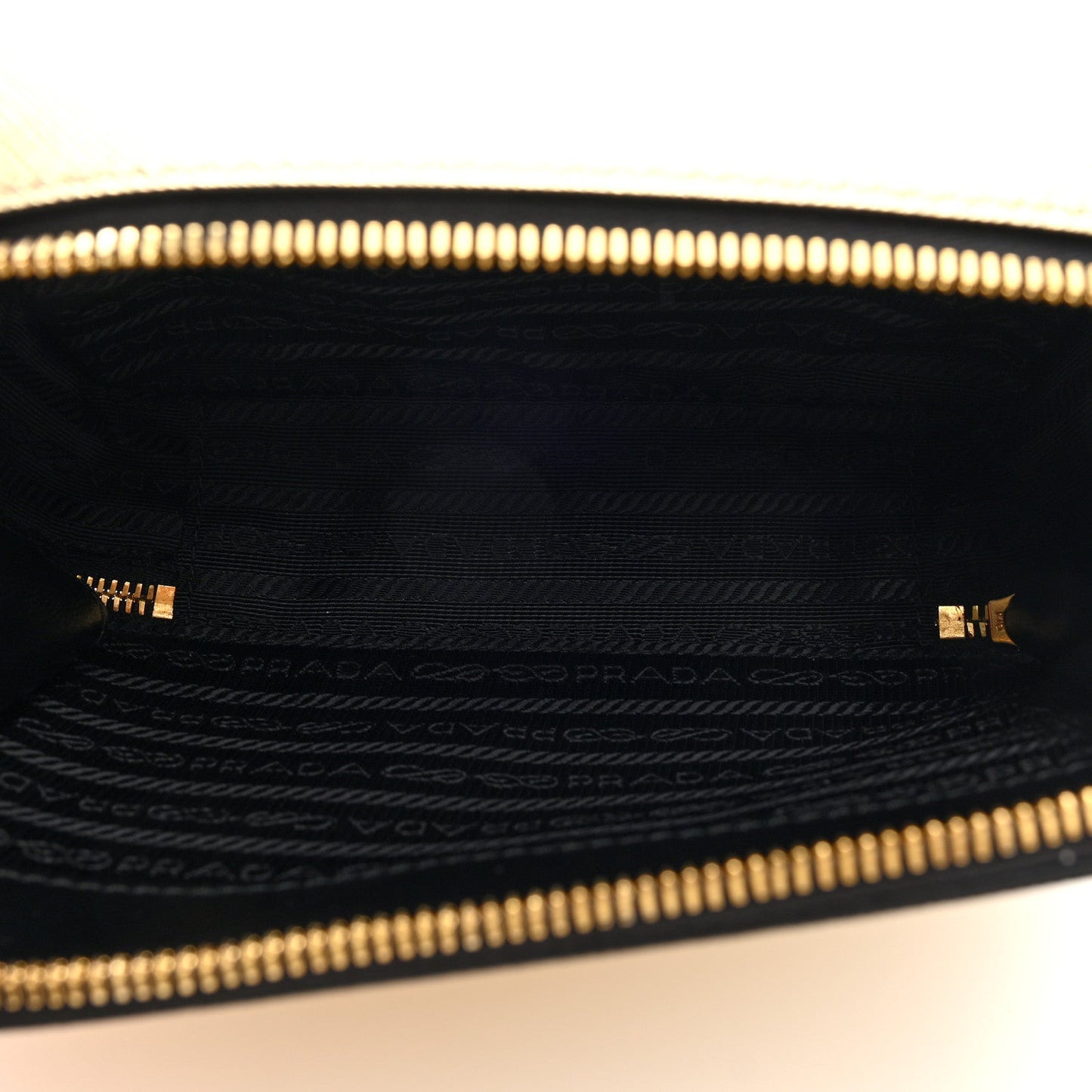 Prada Saffiano Travel Small Brique Crossbody Bag Platino