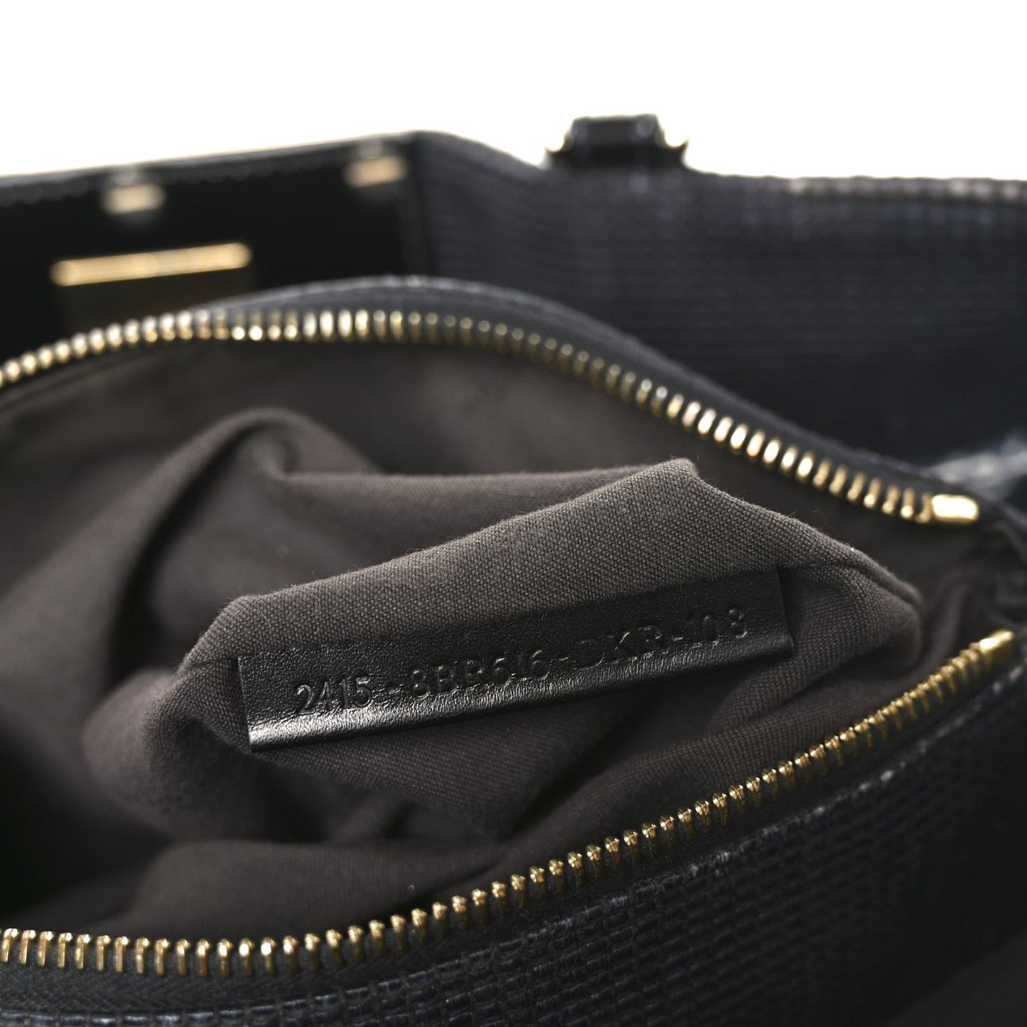 Fendi Canvas Mia Tote Black