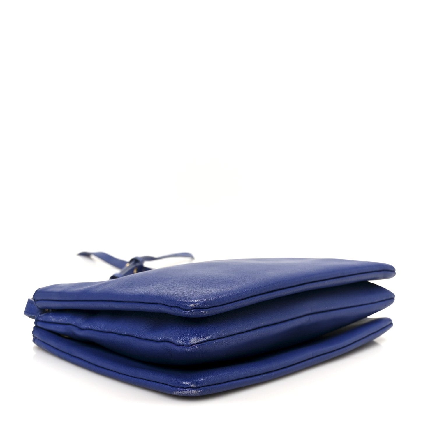 Celine Lambskin Small Trio Crossbody Bag Indigo