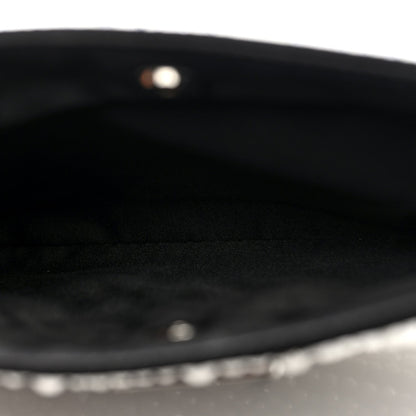 Prada Satin Crystal Cleo Adjustable Strap Shoulder Bag Metal
