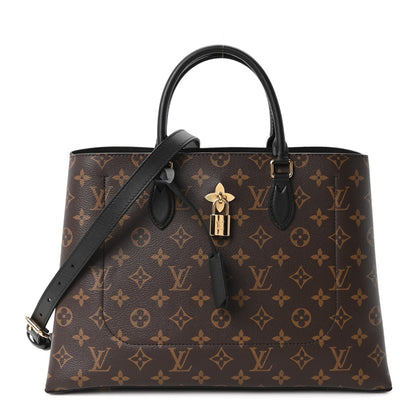 Louis Vuitton Monogram Flower Tote Black