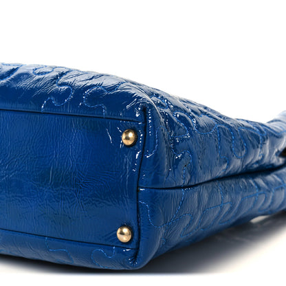 Chanel Patent Puzzle Tote Electric Blue