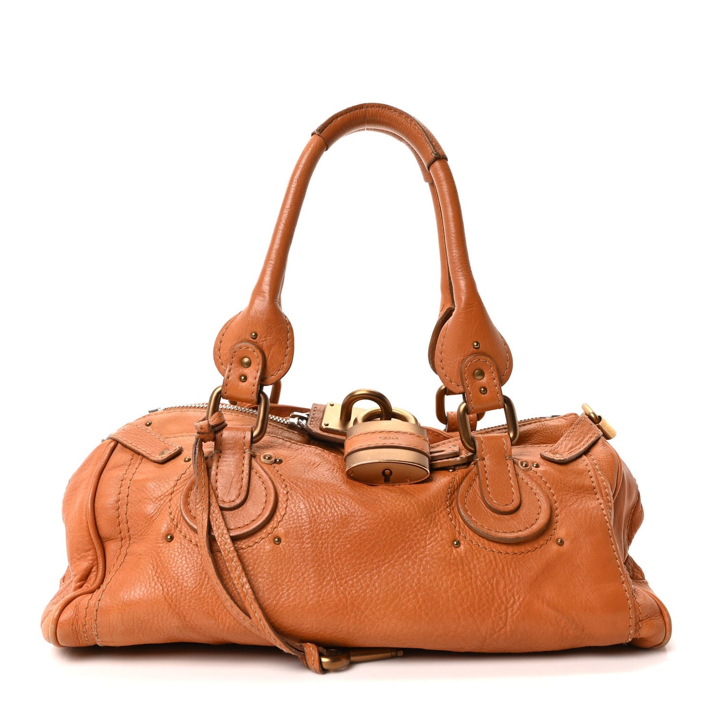Chloe Calfskin Medium Paddington Satchel Tan