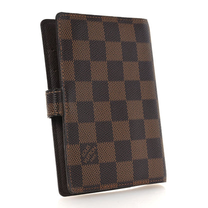 Louis Vuitton Damier Ebene Small Ring Agenda Cover