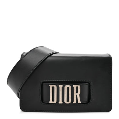 Christian Dior Smooth Calfskin Dio(r)evolution Flap Bag Black