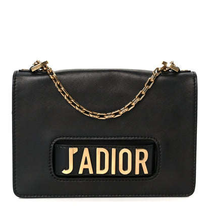Christian Dior Calfskin J'Adior Chain Flap Bag Black