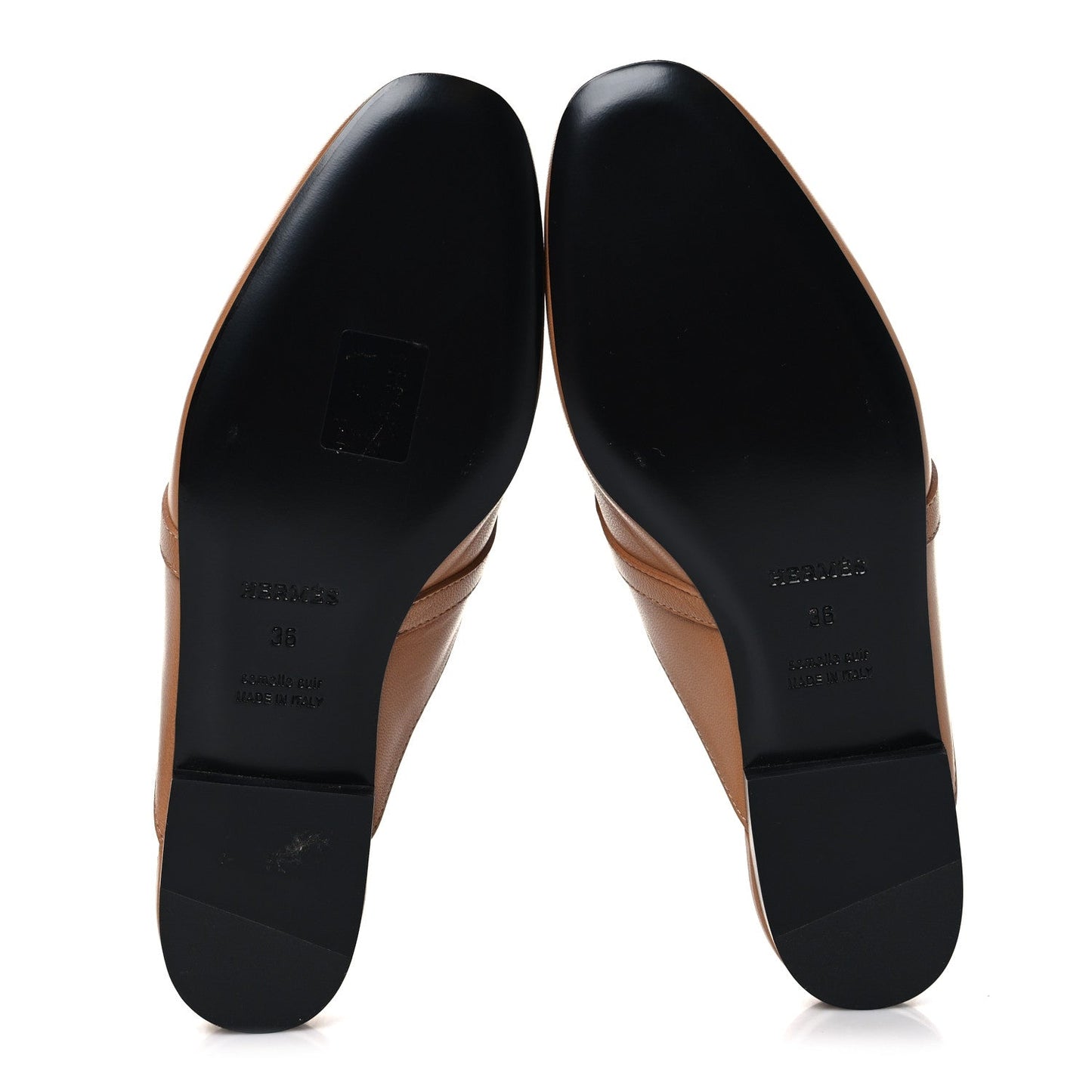 Hermes Goatskin Shearling Womens Oz Mules 36 Naturel Ecru