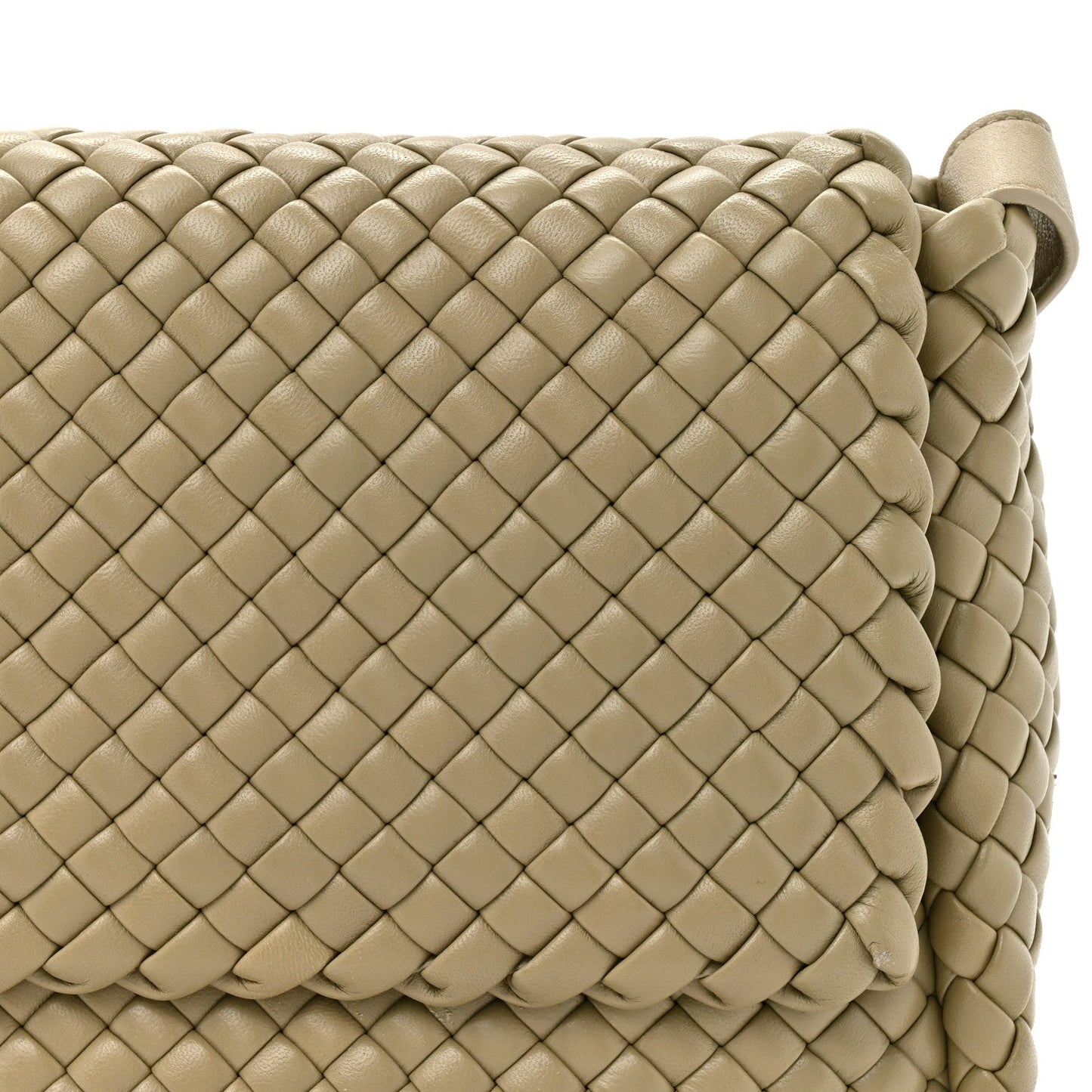 Bottega Veneta Nappa Intrecciato Small Cobble Shoulder Bag Camel