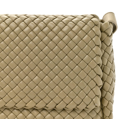Bottega Veneta Nappa Intrecciato Small Cobble Shoulder Bag Camel