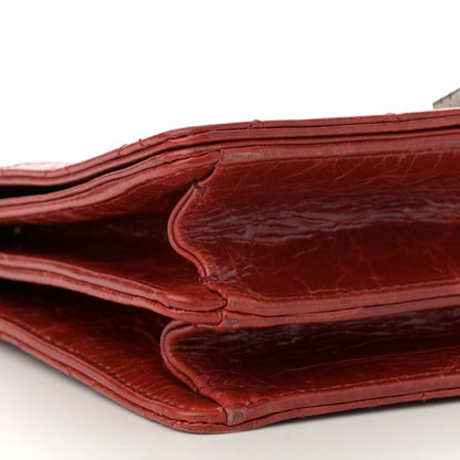 Chanel Glazed Calfskin Quilted Rita Top Handle Flap Red